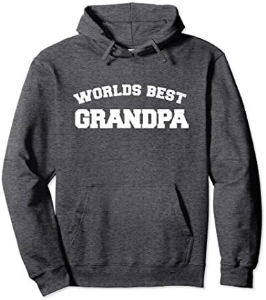 Unisex World's best Grandpa hoodie cool new grandpas hoodies XL: Dark Heather