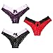 SPFAS Womens Lace Underwear Panties Sexy Soft Seamless Briefs Hipster Panties for Ladies