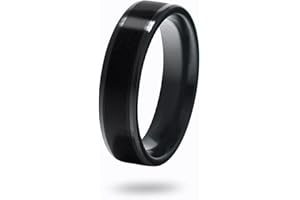 CNICK Tesla Smart Ring Accessories: Ceramic Ring for Model 3/Y/X/S and Cybertruck to Replace Key Card Key fob. (12, Black)