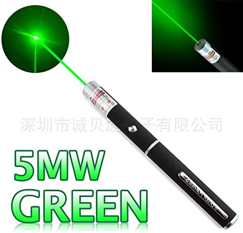 youth 007 Powerful Laser Pointer Pen Visible Beam Single point Light Lazer Projection pen (5mw) (green)