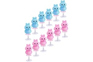 Vaguelly 12pcs Spring Hare Toys for Boys and Girls Energy Saving No- for Parent-boy Girl Interaction and