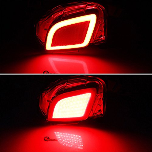GTINTHEBOX LED Rear Bumper Reflector Brake Tail Lights for 2015-2018 Toyota Highlander,2 Pcs - Thumbnail 3
