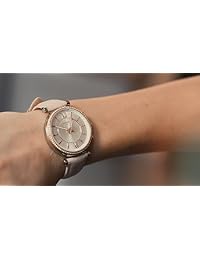 Reloj inteligente híbrido Carlie de acero inoxidable para mujer Fossil con seguimiento de actividad y notificaciones de teléfonos inteligentes