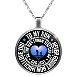 Father Son Necklace To My Son Never Forget How Much I Love You Necklace