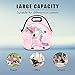AOTIGO Dab Unicorn Dabbing Dance Neoprene Lunch Bag Insulated Lunch Box Waterproof Lunch Tote Bag with Zipper for Women Kids Boys Girls and Men