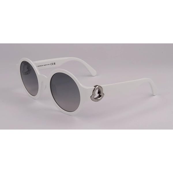 Amazon.com: Moncler Navigaze Sunglasses ML0240 21C White 57mm