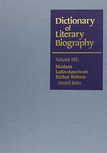 Modern Latin American Fiction Writers, Second Series (Dictionary of Literary Biography) by 