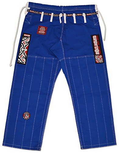 ROLL HARD Brazilian Jiu Jitsu Ripstop Gi Pants Blue (A3)