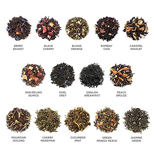 Tea Forte Assorted Tea Gift Set, 28 Assorted Loose Leaf Teas, Single