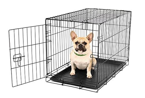 Carlson Pet Products SECURE AND FOLDABLE Single Door Metal Dog Crate Small in Bahrain Whizz Top Products from AmazonPets