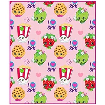 Amazon.com: Shopkins Microfiber Plush Character Throw ...