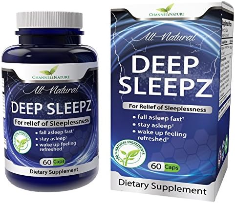 Natural Sleep aid by Channel Nature. Non-drowsy sleeping aid for a deep sleep. (with Melatonin, Lemon Balm, Chamomile, Valerian Root, GABA &amp; more).Channel Natures lifetime guarantee.