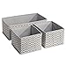 DIY Home Closet/ Drawer Storage Organizer set of 3. Chevron Taupe
