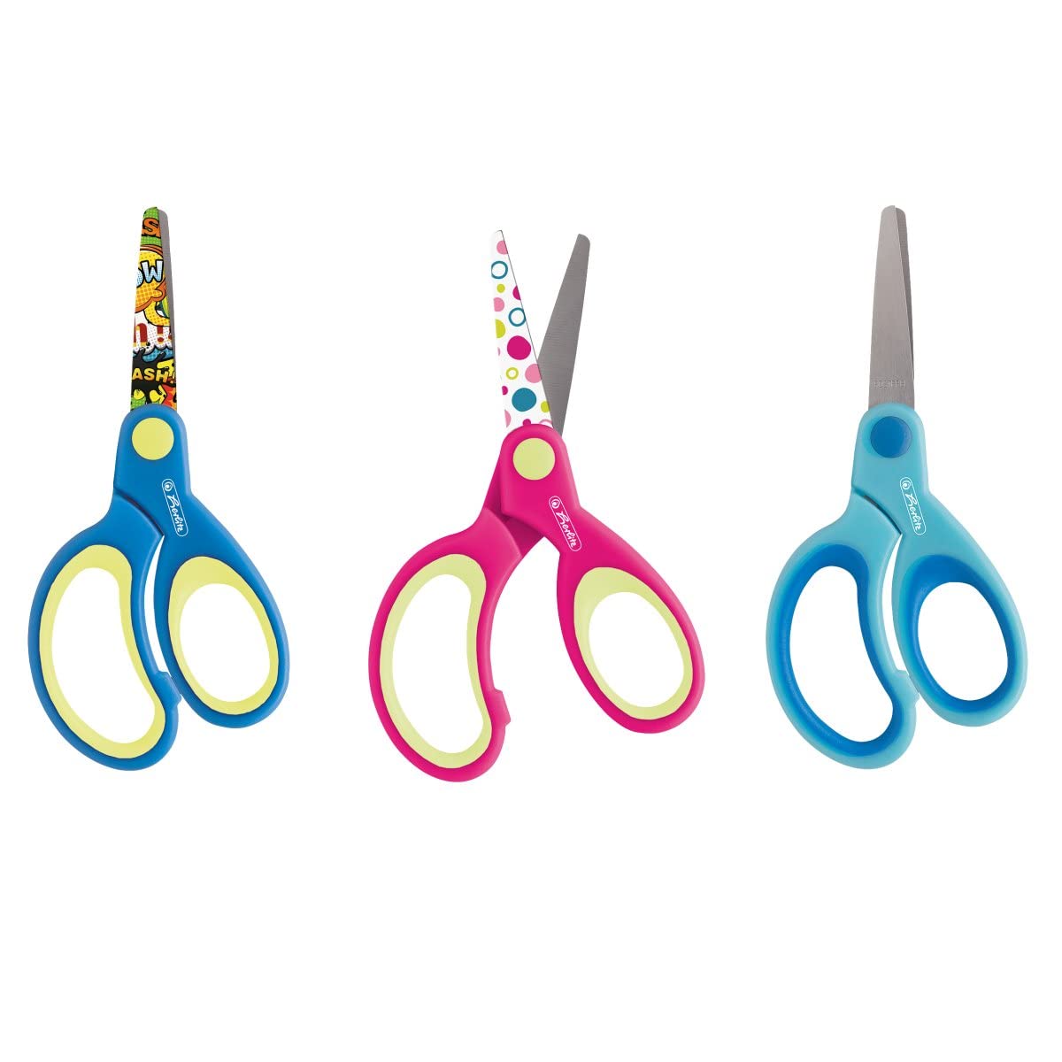 Herlitz Round Craft Scissors, Multicolor, Alloy Steel, Right Hand