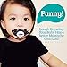 Ulubulu Mustache Accessory and Expression Pacifier, Black, 6-18 Months