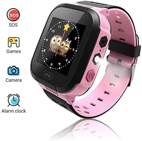 Benobby ggtfdg Smart Watches for Kids, Multiple Functions Like Positioning/SOS Emergency Alarm/Voice Messages/Illumination/, Boys Fun Watches Ideal Birthday Presents（Pink）
