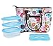 Lunch Bag Set by Dimayar Lunch Tote with Ice Pack and 3 Pieces of Lunch Box Sandwich Kit Food Storage Container,Full Zipper Closure Insulated Lunch Bag Ice Pack Lunch Box Containers for Adults
