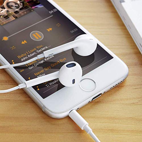 Earbuds/Headphones/Earphones,3.5mm Wired Headphones Noise Isolating Earphones Built-in Microphone & Volume Control Compatible Apple iPhone 6s/plus/6/5c/se/5s/iPad/Samsung/Android/MP3 MP4-03