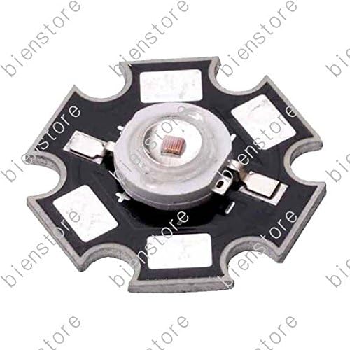 10pcs Plant Grow 1W Deep Red 660nm 40LM chip with 20mm Star Base LED Light Emitter