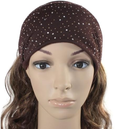 Sparkling Rhinestone and Dots Wide Elastic Headband