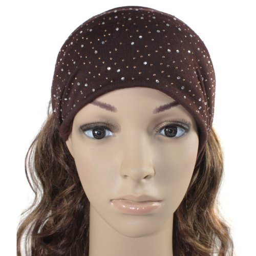 Sparkling Rhinestone and Dots Wide Elastic Headband