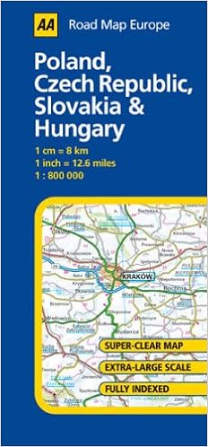 Poland Czech Republic Slovakia And Hungary Aa Road Map Europe Series 9780749544027 Amazon Com Books
