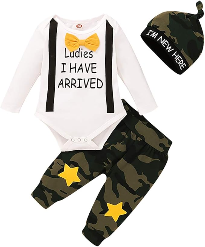 baby boy camo coming home outfit