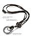 FIBO STEEL 3 Pcs Alloy Vintage Pendant Necklace for Men Women Leather Chain Adjustable