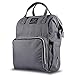 BESTOPE Diaper Bag Multi-Function Travel Backpack with Stroller Straps (2 Pack) and Changing Pad for Baby Care, Large Capacity, Waterproof and Stylish, Gray
