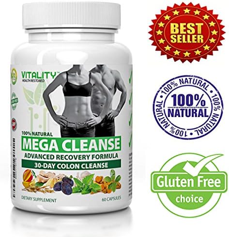 Vitality Health Restored Mega Colon Cleanse Alkaline Restoring Formula 60 capsules