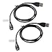 2-PACK Fitbit HR Charging Cable With Screen Protector Extra Long (3.3ft), TUSITA Replacement USB Charge Charger Wire cord For Fi