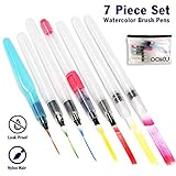 OOKU Watercolor Brush Pens 8 Piece Set - 7 Multi
