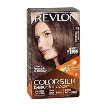 Buy Pack Of 8 Revlon Colorsilk Hair Color 40 Medium Ash Brown 1