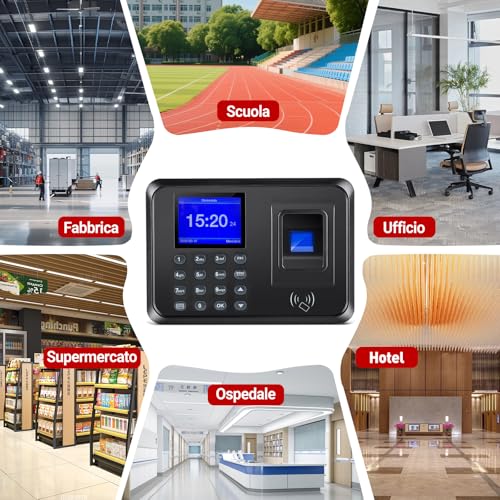 Diseleri Fingerprint Attendance Alarm Clock for Employees
