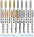 selizo 16 Pcs Gold and Silver Metallic Marker Pens, Metallic Permanent Paint Markers for Cards Writing Signature Lettering Metallic Painting