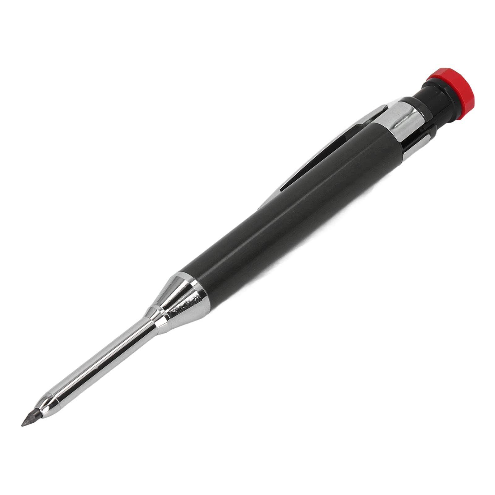 soobu Heavy Duty Carpenter's Pencil, Strong Construction Pencil Lead with Clip for Drawing Work (Black)