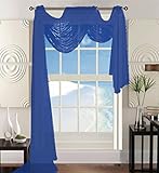 Elegant Comfort Beautiful Window Panel Curtain Sheer Voile Scarf 55