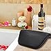 Essort Spa Bath Pillow, PU Bath Cushion with Non-Slip Suction Cups, Ergonomic Home Spa Headrest for Relaxing Head, Neck, Back and Shoulders, 10.63x5.51x1.97 inches