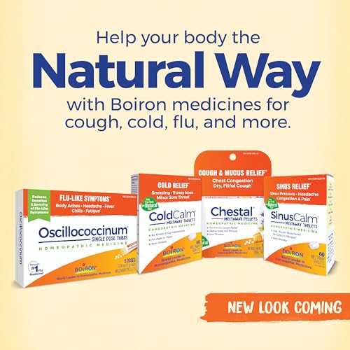 Boiron ColdCalm On The Go Cold Relief for Sneezing, Runny Nose, Nasal Congestion, and Sore Throat - 2 Count (160 Pellets)