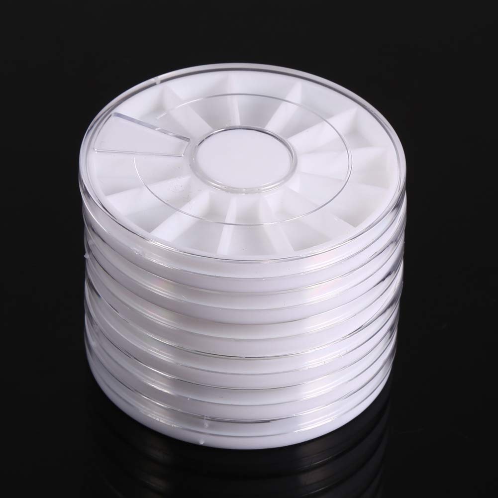 Rhinestones Box, 6 Pcs/Set 12 Compartments Gem Rhinestones Storage Container for Nail Art Decoration, Nail Salon and Household Organizer