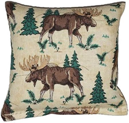 Amazon Com Maine Balsam Fir Pillow Maine Moose Design 3x3
