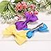 Happeks 20PCS Multi-colored Girls Ribbon Bow Hair Clip Hand-made Kids Alligator Clips Hair Accessories