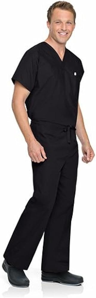 Landau Unisex Reversible Drawstring Scrub Pants: Clothing