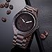 Uwood Unique Luxury Brand Black Sandal Wooden Mens Quartz Watches Fashion Natural Wood Watch