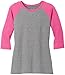 Joe's USA Ladies Raglan Baseball T-Shirts-3/4 Sleeve Baseball Tees. Sizes XS-4XL