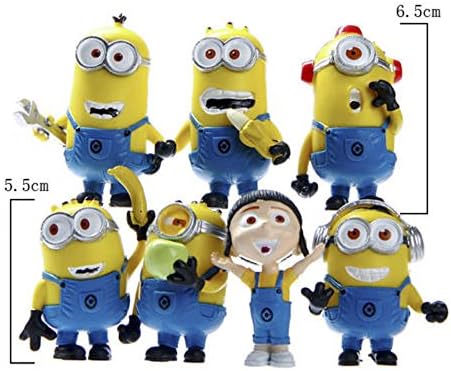 Despicable Me 2 Movie Character Minions Toy DIY Figures David set of 7 PCS