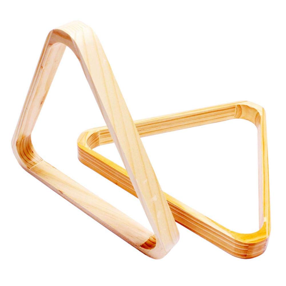 blendivt Pine Wood Triangle Billiard Ball Racks Wooden Billiard Rack