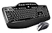 Logitech MK710-RB Desktop Wireless Keyboard/Mouse Combo, Hyper-Fast Scrolling Wireless Mouse USB, Keyboard with LCD Dashboard, Long Battery Life, Black (Renewed)