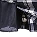 Women's Elastic Waist Plaid Pleated Skirt Tartan Skater School Uniform Mini Skirts (Small, Series 1 White)