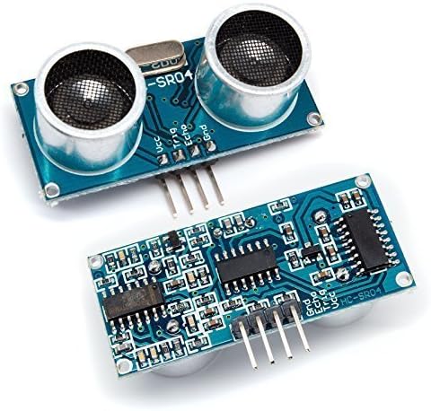 2pcs Ultrasonic Module HC-SR04 Distance Measuring Transducer Sensor with mounting bracket for Arduino Uno, Mega, Raspberry Pi, Robots, etc.
